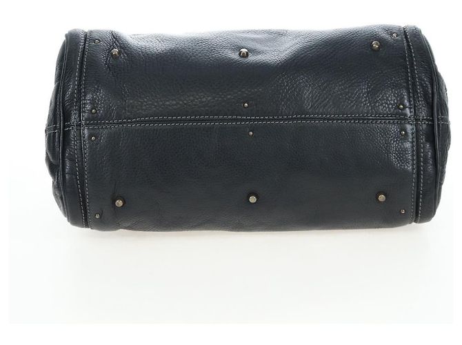 Chloé Bolso Chloe Paddington de cuero negro oro plata Auth BA16003V Dorado - vista 5