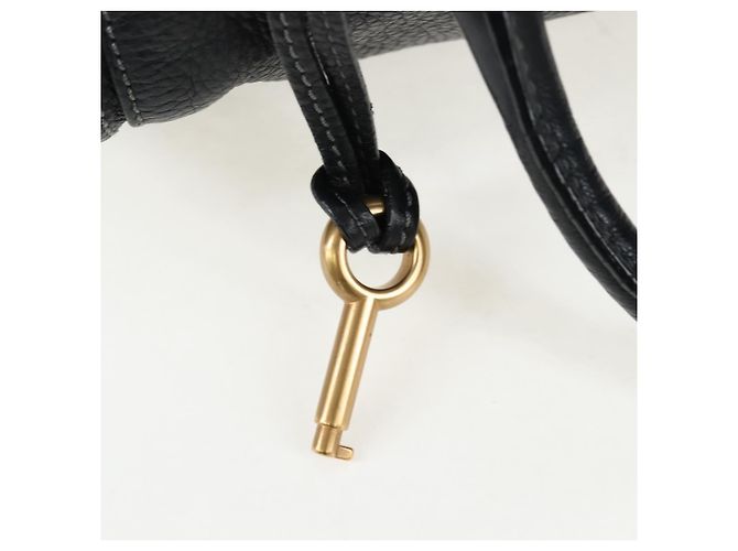 Chloé Bolso Chloe Paddington de cuero negro oro plata Auth BA16003V Dorado - vista 8