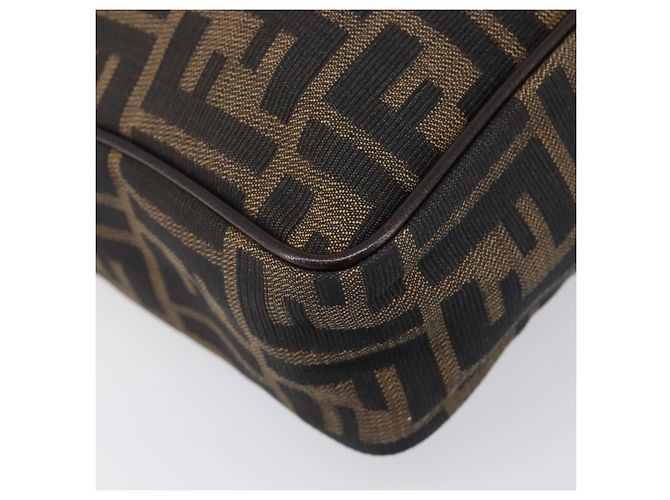 FENDI Zucca Canvas Handtasche 2way Schwarz Braun Auth 206742V - Ansicht 17
