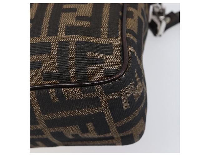FENDI Zucca Canvas Handtasche 2way Schwarz Braun Auth 206742V - Ansicht 18