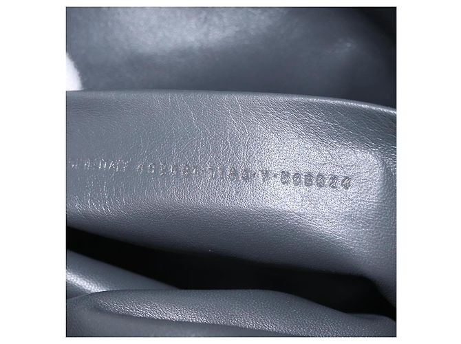 Borsa Clutch Balenciaga Shearing Black Silver 492681 Auth 205402V Nero Argento - vista 12