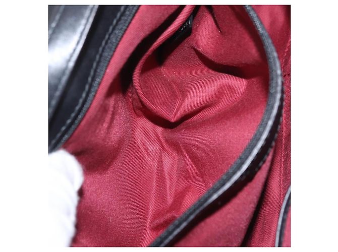 Bulgari Borsa a Tracolla BVLGARI Chandra Vernice Nera Tono Oro Auth BA16118 Nero - vista 23