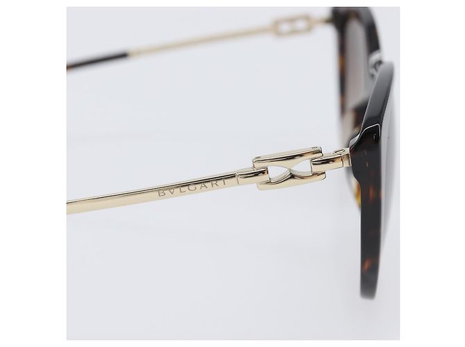 Bulgari BVLGARI Sonnenbrille Kunststoff Schwarz Goldfarben Auth BA16152V - Ansicht 7