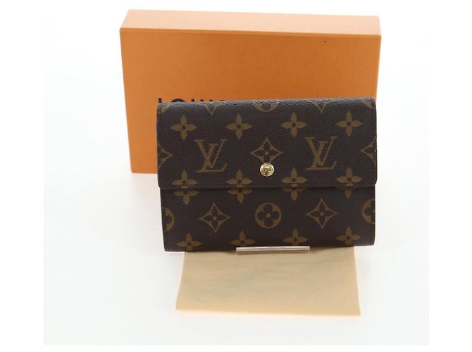 LOUIS VUITTON Monogram Porte TresorEtui Papie Wallet M61202 LV Auth BA15784 Monogramma - vista 12