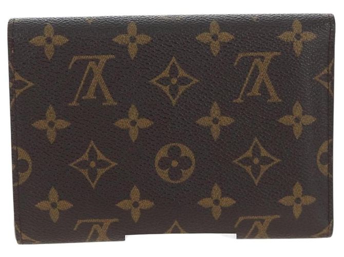 LOUIS VUITTON Monogram Porte TresorEtui Papie Wallet M61202 LV Auth BA15784 Monogramma - vista 2