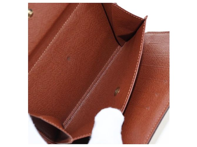 LOUIS VUITTON Monogram Porte TresorEtui Papie Wallet M61202 LV Auth BA15784 Monogramma - vista 26