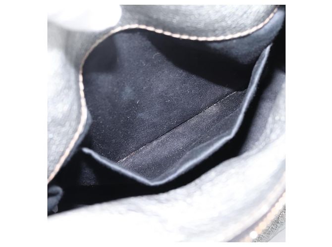 Bolso de Mano Miu Miu de Cuero 2way Silver Auth 167772M Plata - vista 26