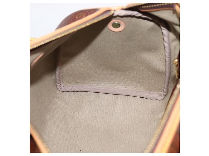 Borsa a Mano ETRO Paisley PVC Pelle Marrone Oro Auth 205356A D'oro - vista 22