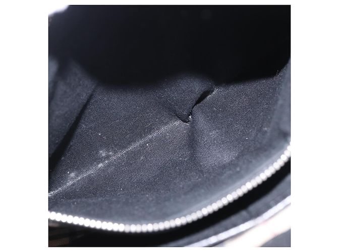 BURBERRY Schultertasche aus Leder Schwarz Silber Auth hk4156A - Ansicht 24