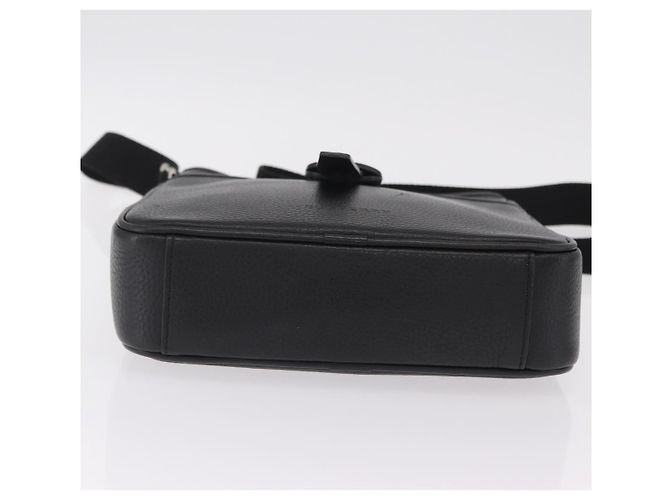 BURBERRY Schultertasche aus Leder Schwarz Silber Auth hk4156A - Ansicht 6