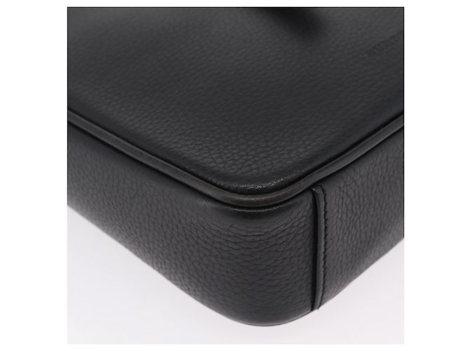 BURBERRY Schultertasche aus Leder Schwarz Silber Auth hk4156A - Ansicht 9