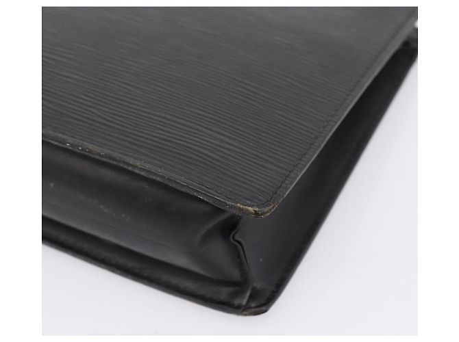 LOUIS VUITTON Epi Pochette Homme Clutch Bag Black M52522 LV Auth 206633 Nero - vista 15