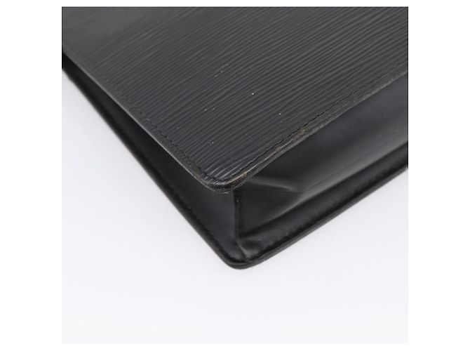 LOUIS VUITTON Epi Pochette Homme Clutch Bag Black M52522 LV Auth 206633 Nero - vista 16