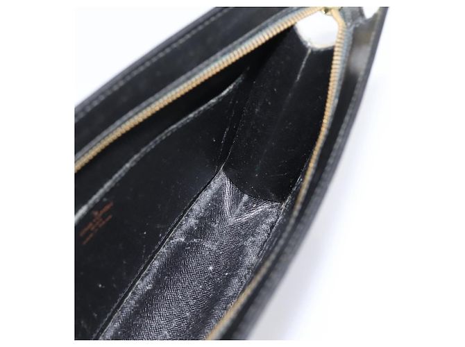LOUIS VUITTON Epi Pochette Homme Clutch Bag Black M52522 LV Auth 206633 Nero - vista 18