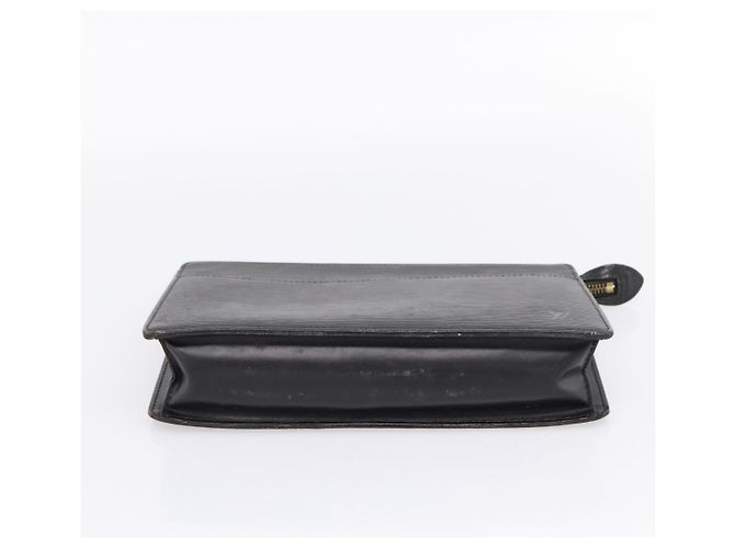 LOUIS VUITTON Epi Pochette Homme Clutch Bag Black M52522 LV Auth 206633 Nero - vista 6