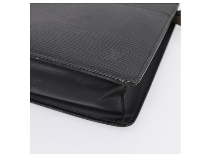 LOUIS VUITTON Epi Pochette Homme Clutch Bag Black M52522 LV Auth 206633 Nero - vista 7