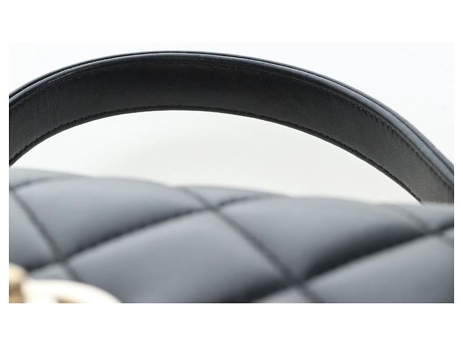 Borsa CHANEL Matelasse Trendy CC in pelle d'agnello 2way Nero Oro CC Auth 206325SV D'oro - vista 14