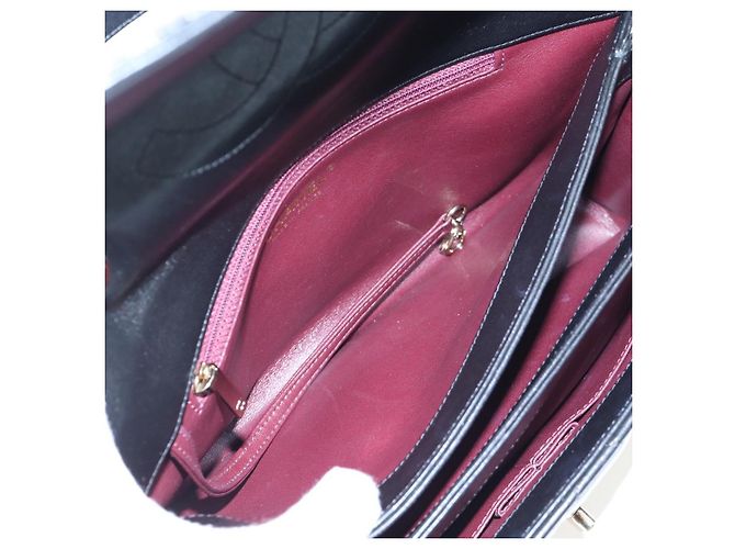 Borsa CHANEL Matelasse Trendy CC in pelle d'agnello 2way Nero Oro CC Auth 206325SV D'oro - vista 31