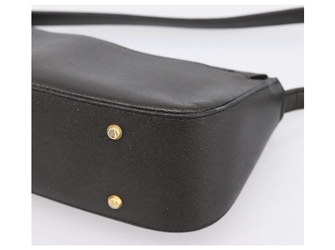 GIVENCHY Shoulder Bag Leather Black Gold Auth 205350A Golden - view 15