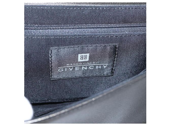 GIVENCHY Shoulder Bag Leather Black Gold Auth 205350A Golden - view 18