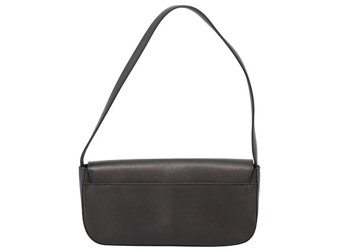 GIVENCHY Shoulder Bag Leather Black Gold Auth 205350A Golden - view 2