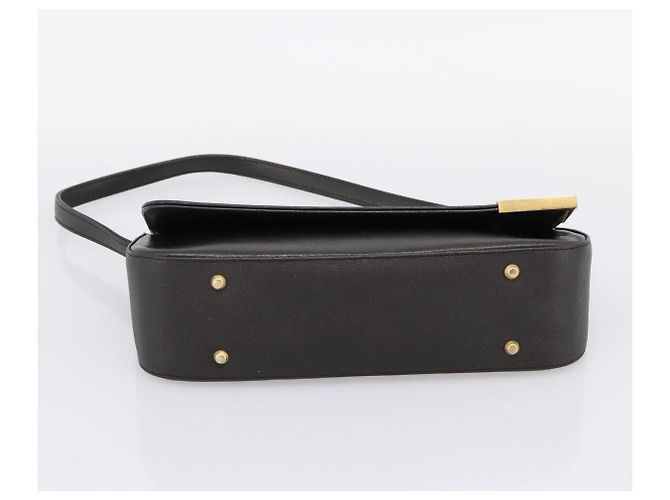 GIVENCHY Shoulder Bag Leather Black Gold Auth 205350A Golden - view 5