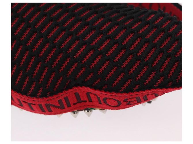 Borsello da vita Christian Louboutin Canvas Black Silver Auth 206397M Nero Argento - vista 20