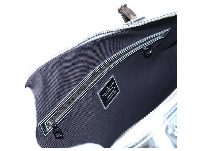 LOUIS VUITTON Metallic Nebula Keepall Bandouliere 50 M23118 Auth mr2940SM Plata Monograma - vista 31