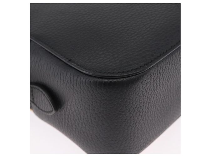 Borsa a tracolla GUCCI Snake in pelle nera e oro 453565 Auth ka6449V Nero - vista 18
