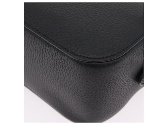 Borsa a tracolla GUCCI Snake in pelle nera e oro 453565 Auth ka6449V Nero - vista 19