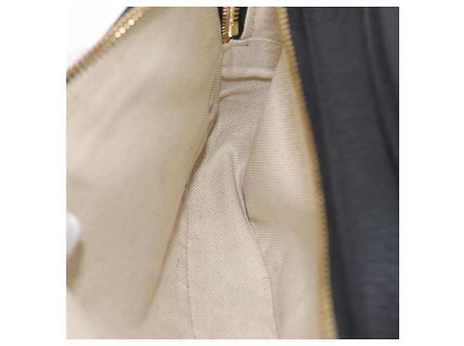 Borsa a tracolla GUCCI Snake in pelle nera e oro 453565 Auth ka6449V Nero - vista 26