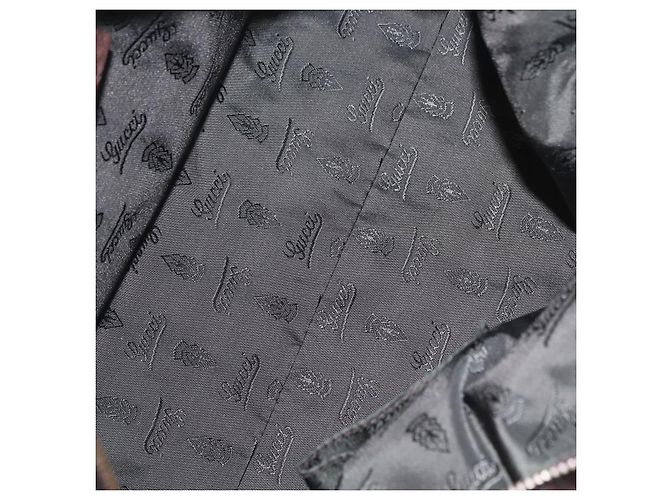 Sac à main GUCCI Histeria en cuir noir et or 209600 Auth 206458 Doré - vue 11