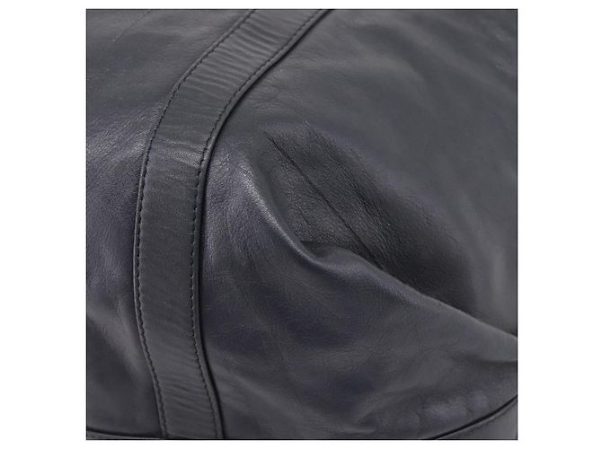 LOEWE Schultertasche aus Leder Schwarz Goldfarben Auth ka6432V - Ansicht 17