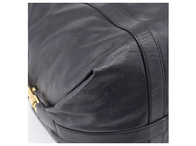 LOEWE Schultertasche aus Leder Schwarz Goldfarben Auth ka6432V - Ansicht 18