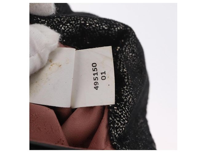 Stella Mc Cartney Stella McCartney Falabella Chain Hand Bag Polyester 2way Black Auth ka6425A Nero Argento - vista 12