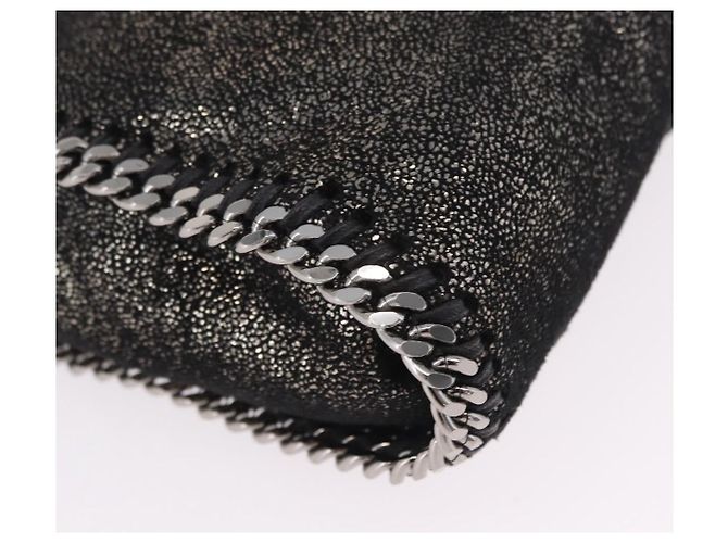 Stella Mc Cartney Stella McCartney Falabella Chain Hand Bag Polyester 2way Black Auth ka6425A Nero Argento - vista 16