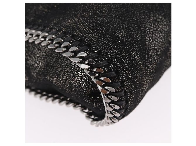 Stella Mc Cartney Stella McCartney Falabella Chain Hand Bag Polyester 2way Black Auth ka6425A Nero Argento - vista 18