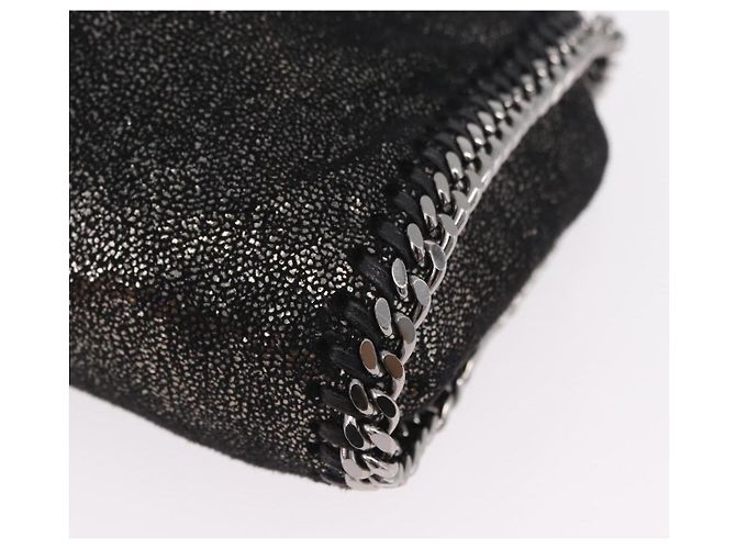Stella Mc Cartney Stella McCartney Falabella Chain Hand Bag Polyester 2way Black Auth ka6425A Nero Argento - vista 19
