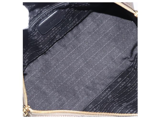 LOEWE Amazona 28 Handtasche Leder Gold Authentisch 207475V Golden - Ansicht 10