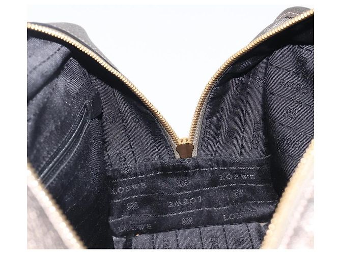 LOEWE Amazona 28 Handtasche Leder Gold Authentisch 207475V Golden - Ansicht 23