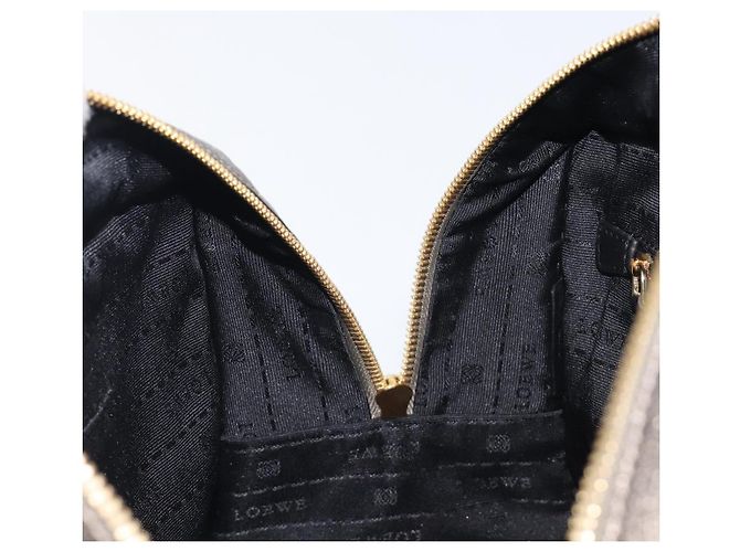 LOEWE Amazona 28 Handtasche Leder Gold Authentisch 207475V Golden - Ansicht 24