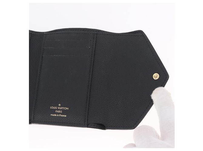 LOUIS VUITTON Empreinte Portefeuille Victorine Wallet M83590 LV Auth 205415M Nero Monogramma - vista 19