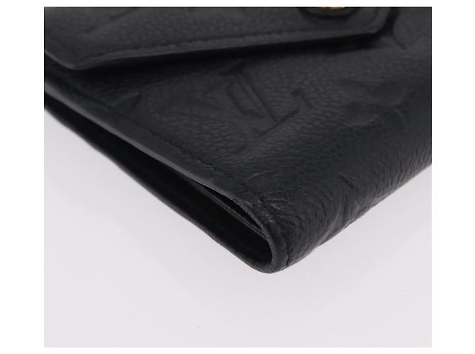 LOUIS VUITTON Empreinte Portefeuille Victorine Wallet M83590 LV Auth 205415M Nero Monogramma - vista 7