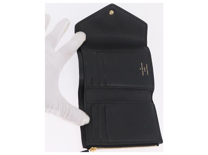 LOUIS VUITTON Empreinte Portefeuille Victorine Wallet M83590 LV Auth 205415M Nero Monogramma - vista 8