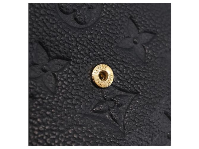 LOUIS VUITTON Empreinte Portefeuille Victorine Wallet M83590 LV Auth 205415M Nero Monogramma - vista 9