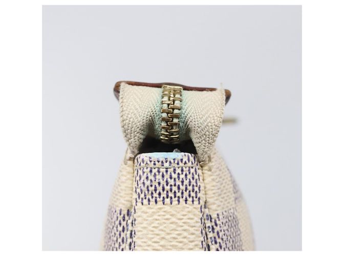 LOUIS VUITTON Damier Azur Mini Pochette Accessoires Pouch N63005 LV Auth 207484 - vista 10