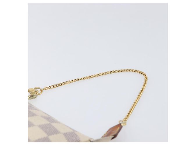 LOUIS VUITTON Damier Azur Mini Pochette Accessoires Pouch N63005 LV Auth 207484 - vista 14