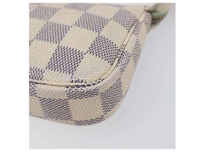LOUIS VUITTON Damier Azur Mini Pochette Accessoires Pouch N63005 LV Auth 207484 - vista 15