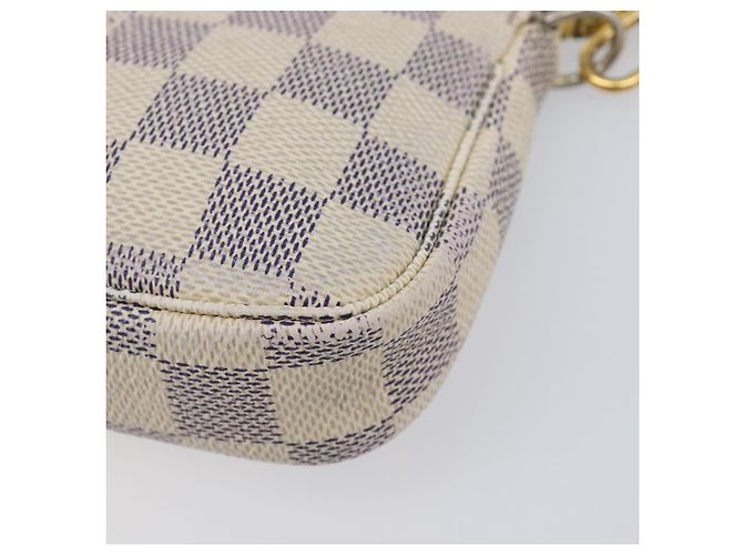 LOUIS VUITTON Damier Azur Mini Pochette Accessoires Pouch N63005 LV Auth 207484 - vista 17