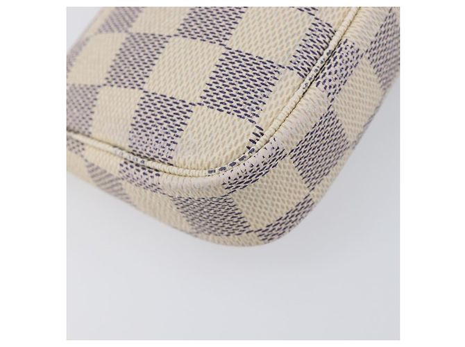 LOUIS VUITTON Damier Azur Mini Pochette Accessoires Pouch N63005 LV Auth 207484 - vista 18